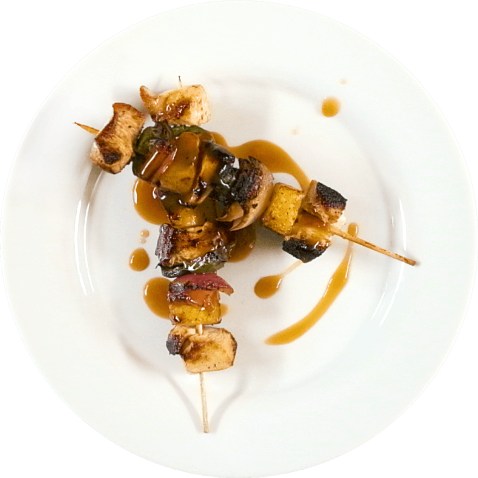 Spicy Chicken & Pineapple Kabob Innit